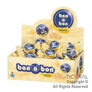 BOCADO BONOBON CHOCOLATE BLANCO X 30 UNIDADES (15GS C/U)  X 1